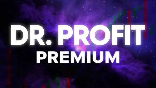 Dr. Profit Premium promotional cover image for its crypto trading signal service