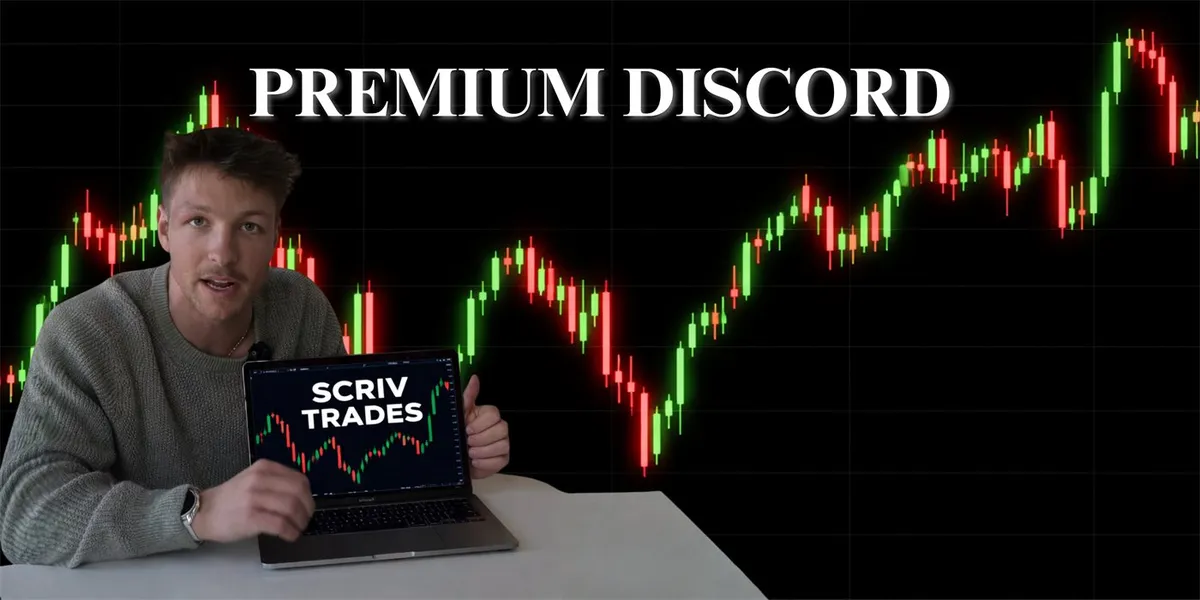 ScrivTrades promotional cover image for the Premium futures trading Discord community